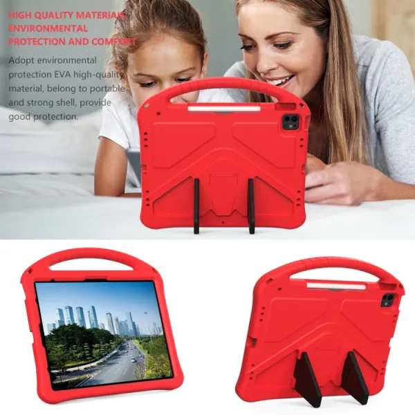 KIDDO Detský obal pre Apple iPad Pro 13 2024 / M5 2025 červený