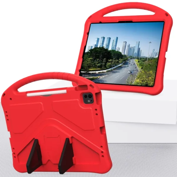 KIDDO Detský obal pre Apple iPad Pro 13 2024 / M5 2025 červený