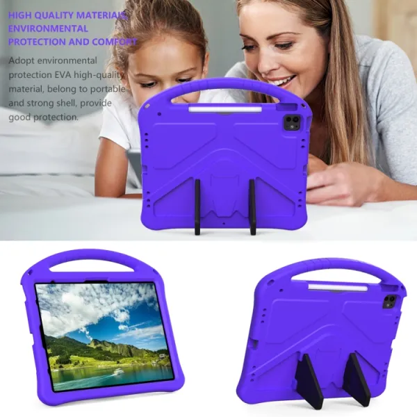 KIDDO Detský obal pre Apple iPad Pro 13 2024 / M5 2025 fialový