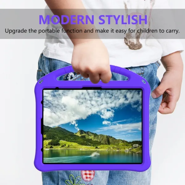 KIDDO Detský obal pre Apple iPad Pro 13 2024 / M5 2025 fialový