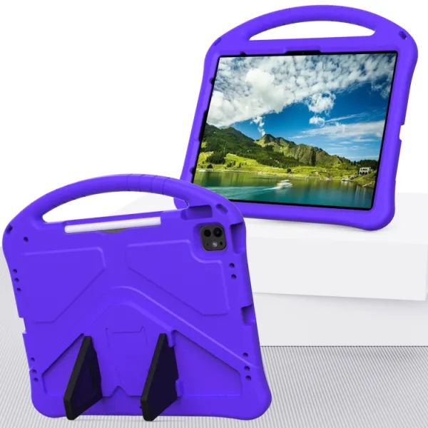 KIDDO Detský obal pre Apple iPad Pro 13 2024 / M5 2025 fialový