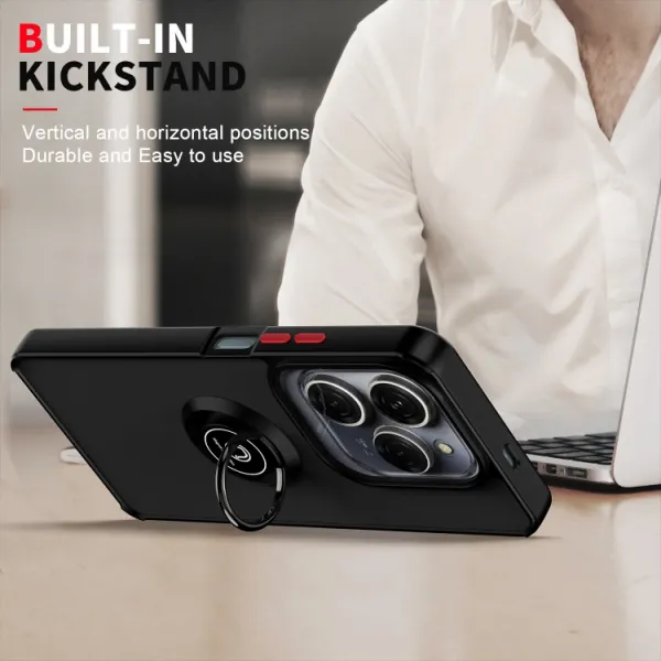 SHADOW Ochranný kryt s držiakom Infinix Hot 40 / Hot 40 Pro tmavozelený