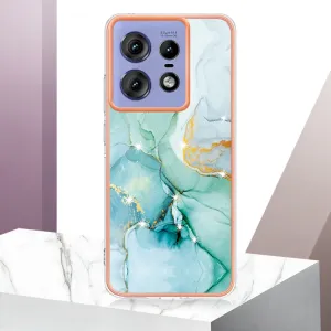IMD MARBLE Ochranný kryt pre Motorola Edge 50 Pro GREEN