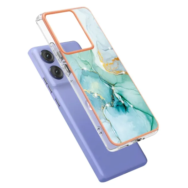 IMD MARBLE Ochranný kryt pre Motorola Edge 50 Pro GREEN