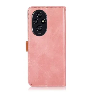 KHAZNEH DUAL-COLOR Peňaženkový kryt pre Honor 200 ružový