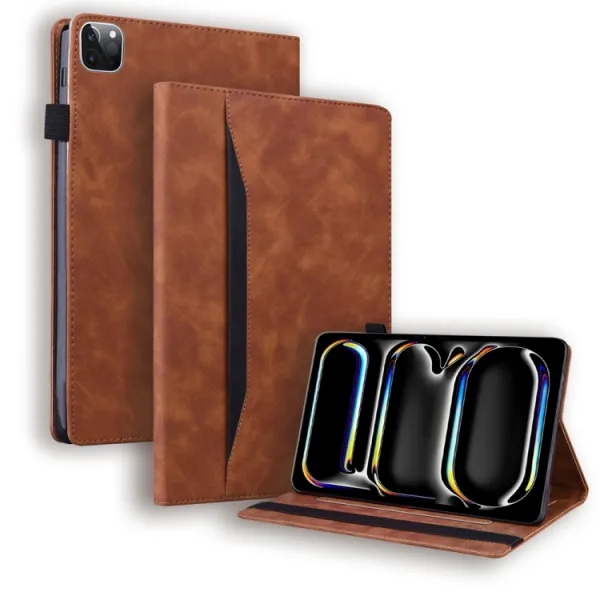 FLATY Zaklápacie puzdro pre Apple iPad Pro 11 2024 / M5 2025 hnedé