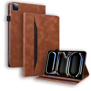 FLATY Zaklápacie puzdro pre Apple iPad Pro 11 2024 / M5 2025 hnedé