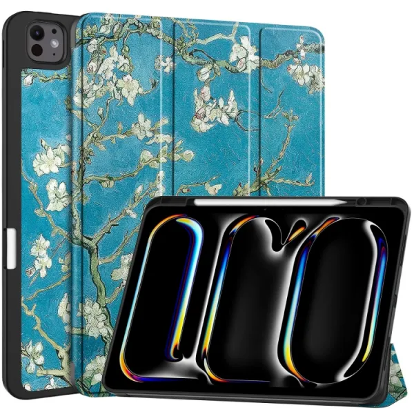 ART Zaklápacie puzdro pre Apple iPad Pro 13 2024 / M5 2025 APRICOT BLOSSOM