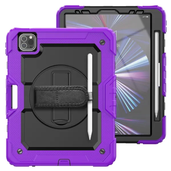 SOLID 360 Odolný obal pre Apple iPad Pro 11 2024 / M5 2025 fialový