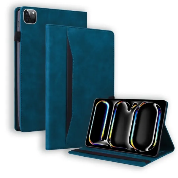 FLATY Zaklápacie puzdro pre Apple iPad Pro 11 2024 / M5 2025 modré