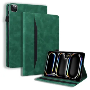 FLATY Zaklápacie puzdro pre Apple iPad Pro 13 2024 / M5 2025 zelené