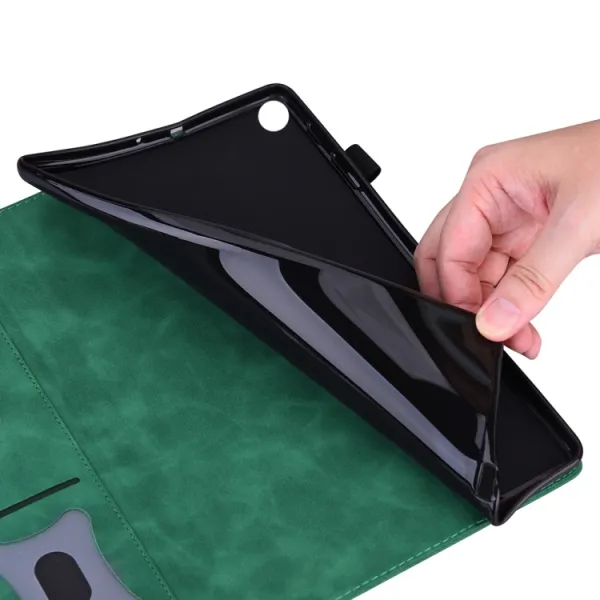 FLATY Zaklápacie puzdro pre Apple iPad Pro 13 2024 / M5 2025 zelené