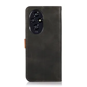 KHAZNEH DUAL-COLOR Peňaženkový kryt pre Honor 200 čierny