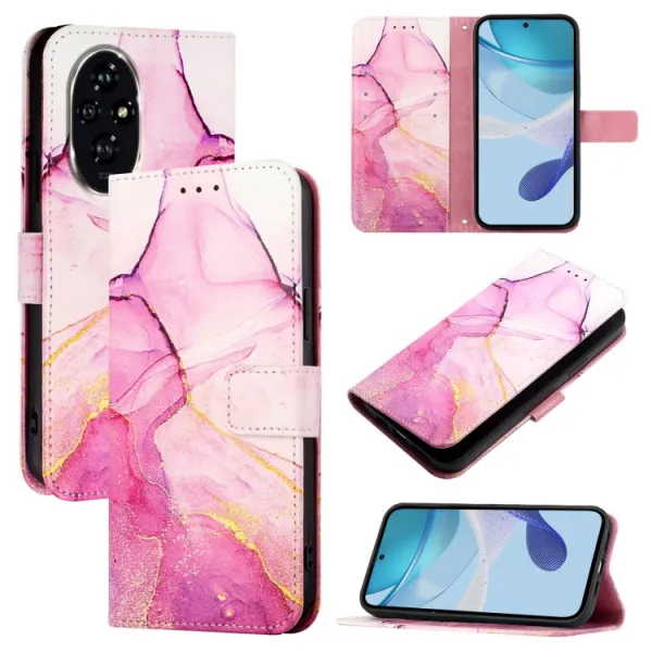 ART MARBLE Peňaženkový kryt pre Honor 200 PINK