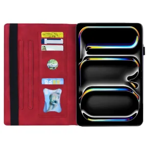 FLATY Zaklápacie puzdro pre Apple iPad Pro 11 2024 / M5 2025 červené