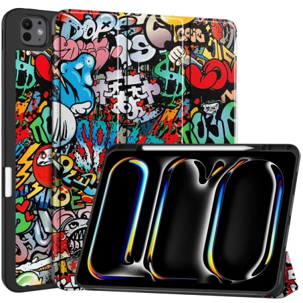 ART Zaklápacie puzdro pre Apple iPad Pro 13 2024 / M5 2025 GRAFFITI