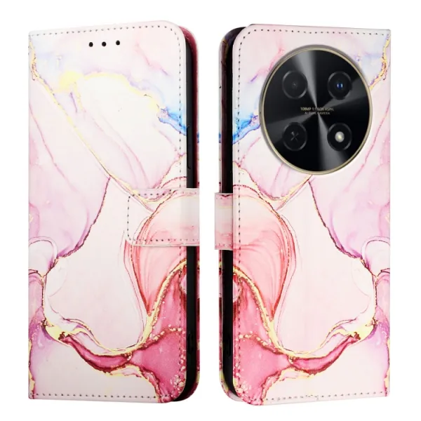ART MARBLE Peňaženkový kryt pre Huawei Nova 12i ROSE GOLD