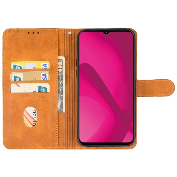 SMOOTH Peňaženkové puzdro pre T Phone 2 hnedé