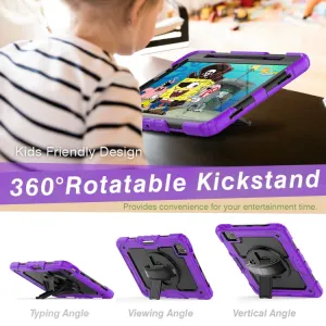 SOLID 360 Odolný obal pre Apple iPad Pro 11 2024 / M5 2025 fialový