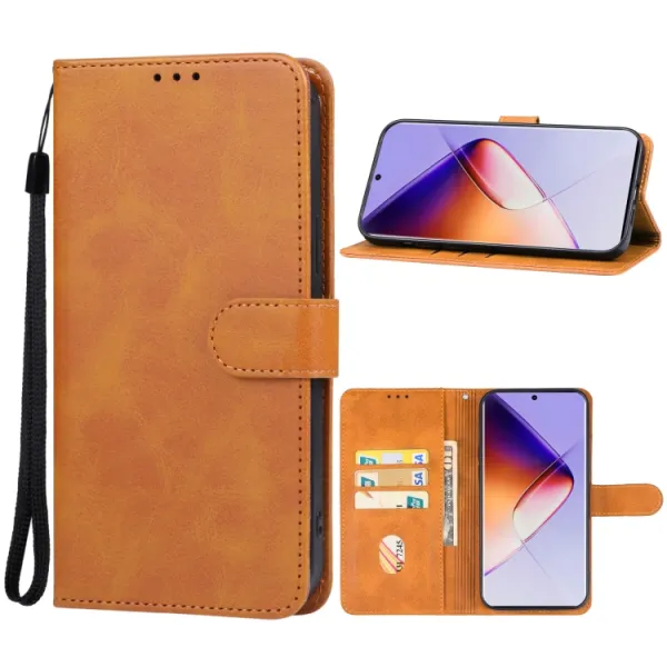 SMOOTH Peňaženkové puzdro pre Infinix Note 40 hnedé