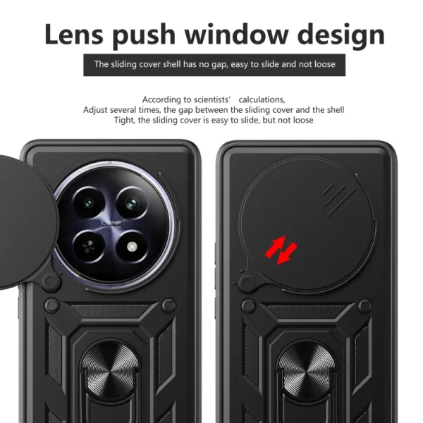 RING CAMERA Kryt s držiakom pre Realme 12 5G modrý