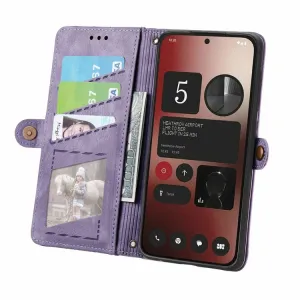 GEOM Peňaženkové puzdro pre Nothing Phone 2a / (2a) Plus fialové