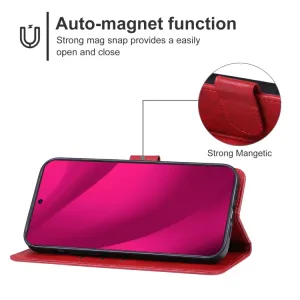 SMOOTH Peňaženkové puzdro pre T Phone 2 Pro červené