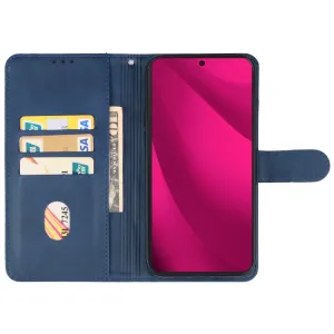 SMOOTH Peňaženkové puzdro pre T Phone 2 Pro modré