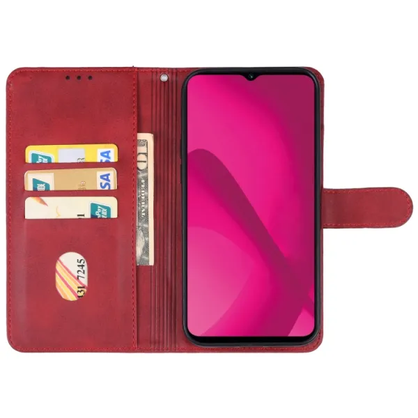 SMOOTH Peňaženkové puzdro pre T Phone 2 červené