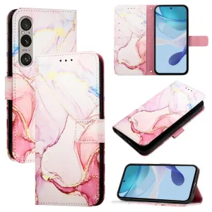 ART MARBLE Peňaženkový kryt pre Sony Xperia 1 VI ROSE GOLD