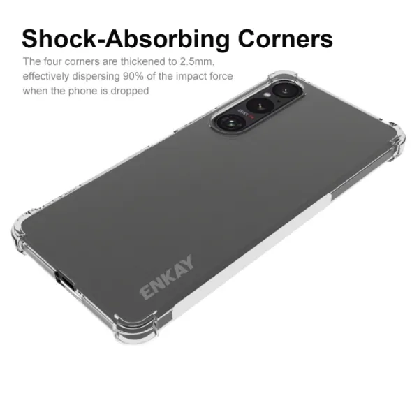 ENKAY AIRBAG Extra odolný kryt Sony Xperia 1 VI priehľadný