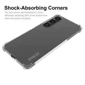 ENKAY AIRBAG Extra odolný kryt Sony Xperia 1 VI priehľadný