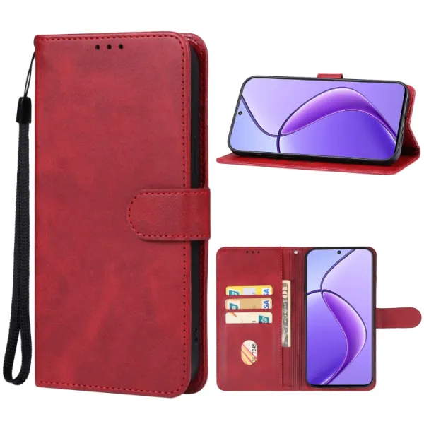 SMOOTH Peňaženkové puzdro pre Realme 12 5G červené