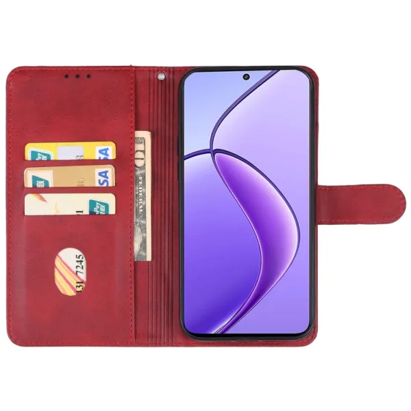 SMOOTH Peňaženkové puzdro pre Realme 12 5G červené