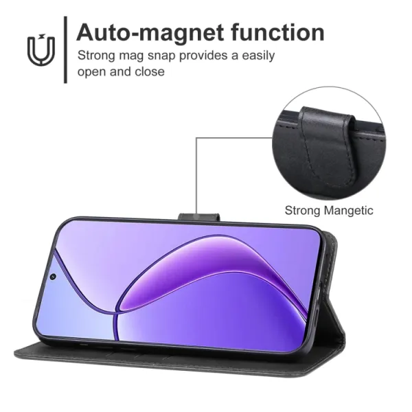 SMOOTH Peňaženkové puzdro pre Realme 12 5G čierne