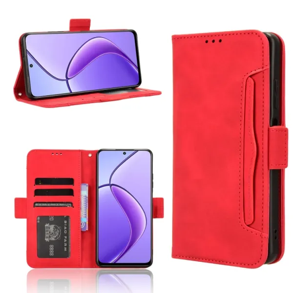 SLOT Peňaženkový obal pre Realme 12 5G / Realme 12x 5G červený