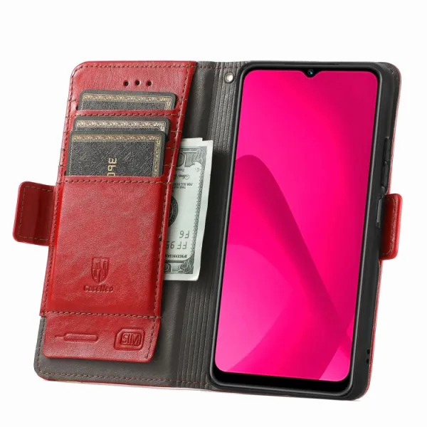CASENEO Peňaženkové puzdro pre T Phone 2 Pro červené
