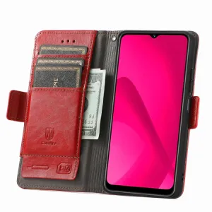 CASENEO Peňaženkové puzdro pre T Phone 2 Pro červené