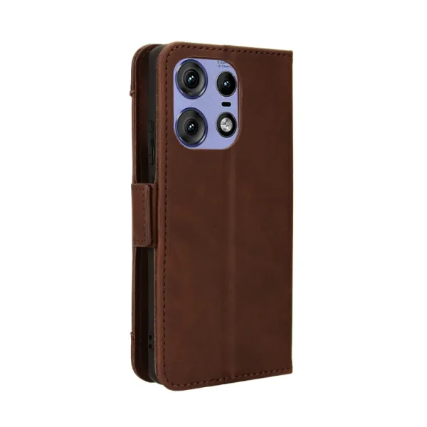 SLOT Peňaženkový obal pre Motorola Edge 50 Pro hnedý