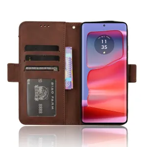 SLOT Peňaženkový obal pre Motorola Edge 50 Pro hnedý