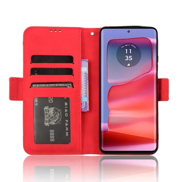 SLOT Peňaženkový obal pre Motorola Edge 50 Pro červený