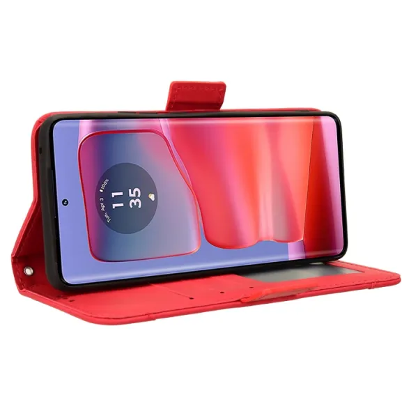 SLOT Peňaženkový obal pre Motorola Edge 50 Pro červený