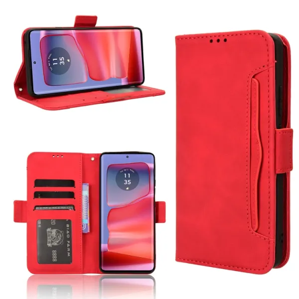 SLOT Peňaženkový obal pre Motorola Edge 50 Pro červený