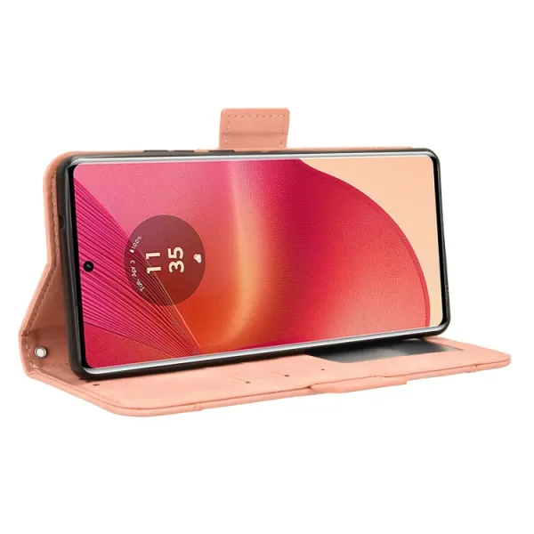 SLOT Peňaženkový obal pre Motorola Edge 50 Fusion ružový