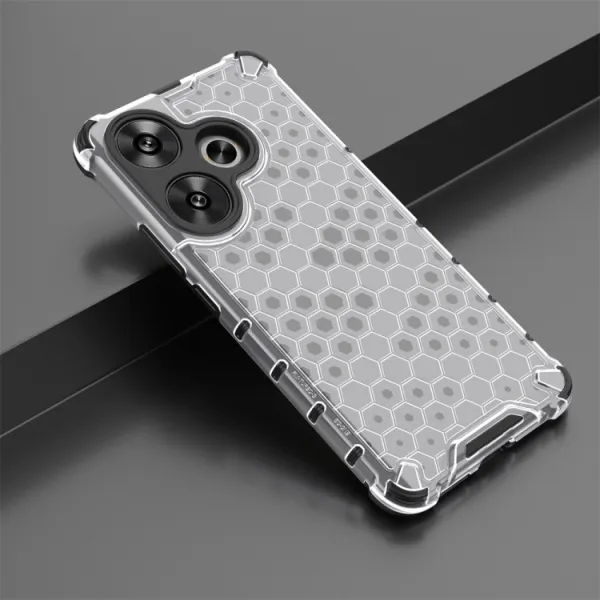 HONEYCOMB Ochranný kryt Xiaomi Poco F6 priehľadný