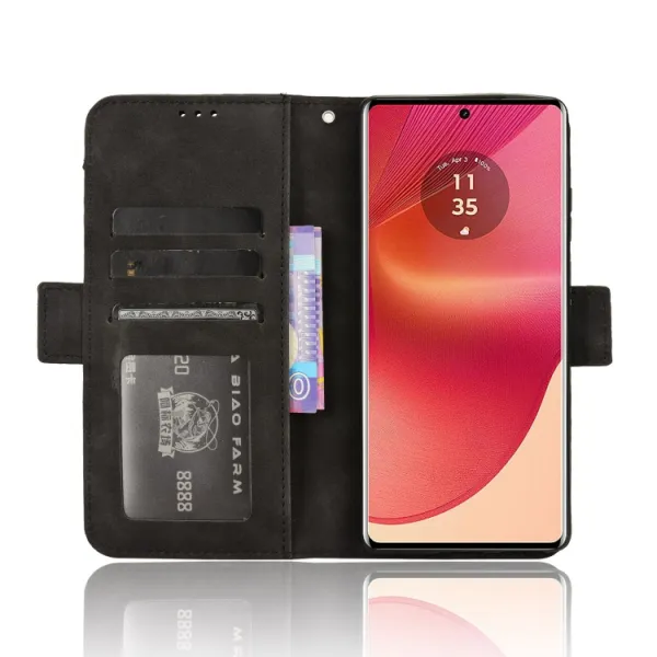 SLOT Peňaženkový obal pre Motorola Edge 50 Fusion čierny