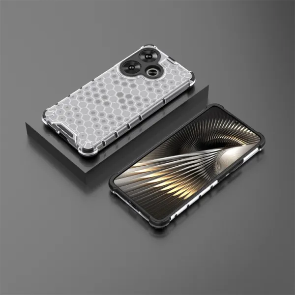 HONEYCOMB Ochranný kryt Xiaomi Poco F6 priehľadný