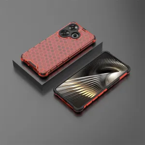 HONEYCOMB Ochranný kryt Xiaomi Poco F6 červený