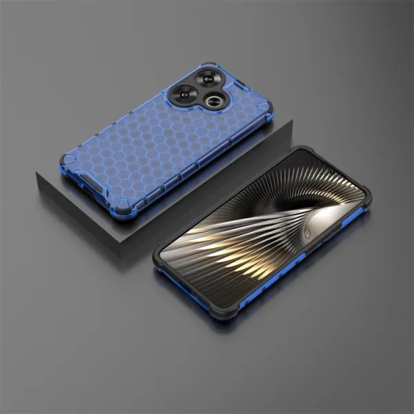 HONEYCOMB Ochranný kryt Xiaomi Poco F6 modrý
