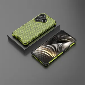 HONEYCOMB Ochranný kryt Xiaomi Poco F6 zelený